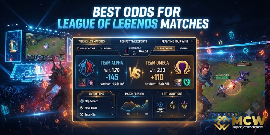 Best Odds for League of Legends Matches