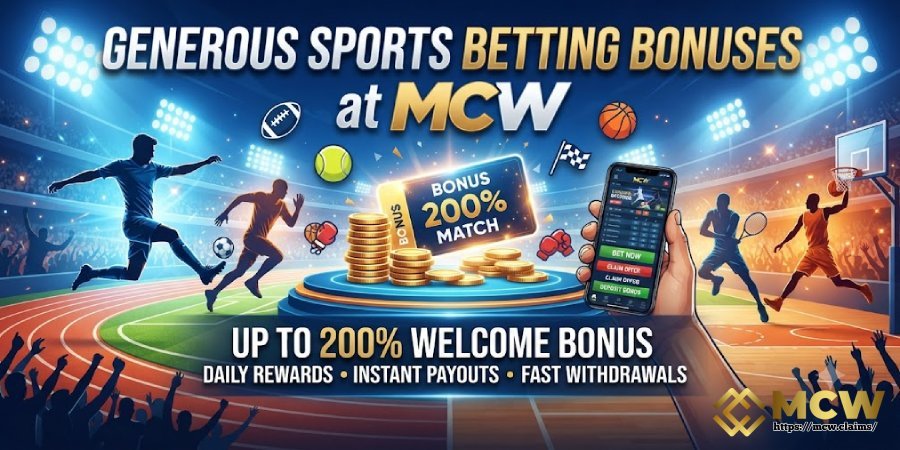 Generous Sports Betting Bonuses at MCW