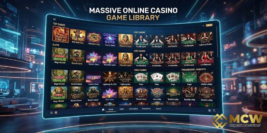 Massive Online Casino Game Library at MCW