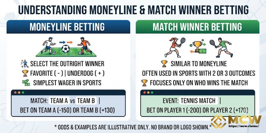Moneyline and Match Winner Betting