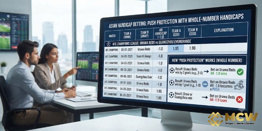 Push Protection with Whole Number Handicaps