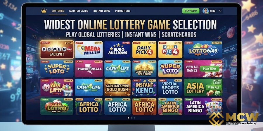 Widest Online Lottery Game Selection